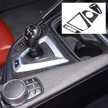 Real Carbon Fiber Center Console Panel Trim Set For BMW M3/M4 F80/F82 2014-2019 24