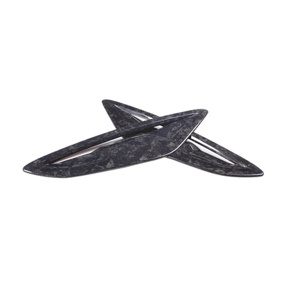 2PCS Forged Carbon Fiber Side Fender Air Outlet Trim For BMW 8 Series 2019-22 7