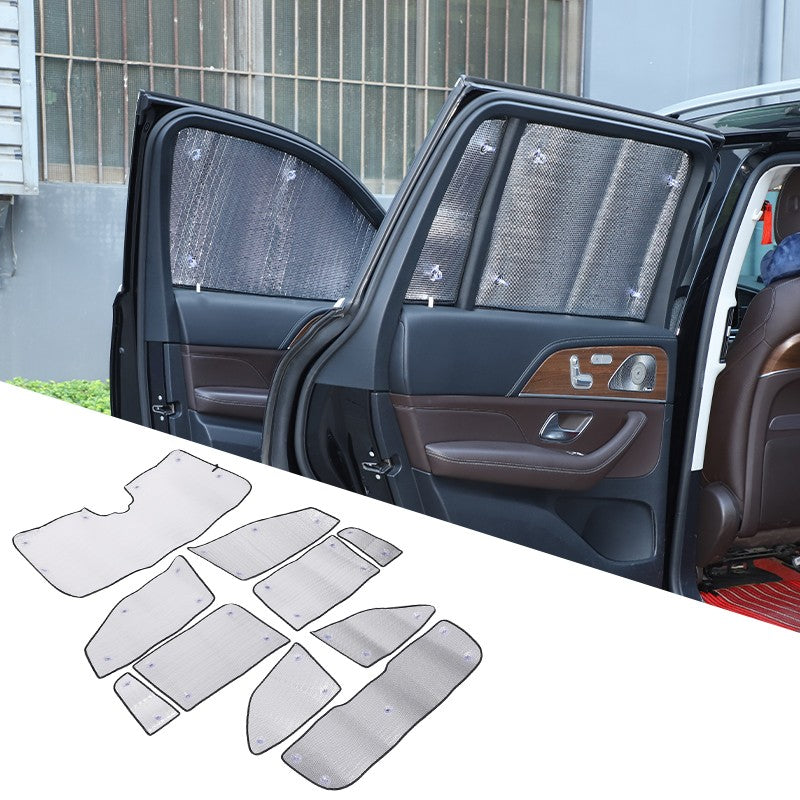 Car Full Window Sunshade Cover Shades Sun Visor For Benz GLS X167 20-24 US 11