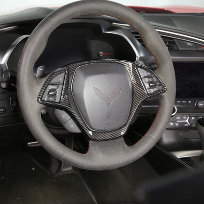 ABS Carbon Fiber Interior Center Console Panel Trim Set For Corvette C7 2014-19 - Variants 1-5 14
