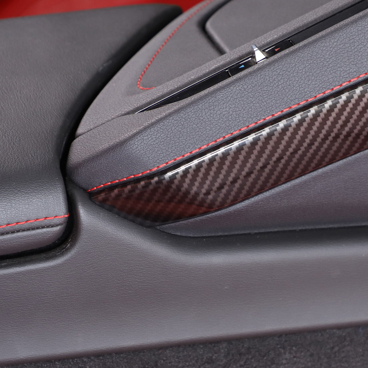 ABS Carbon Fiber Air Conditioning Side Panel Trim For Corvette C8 2020-25 13