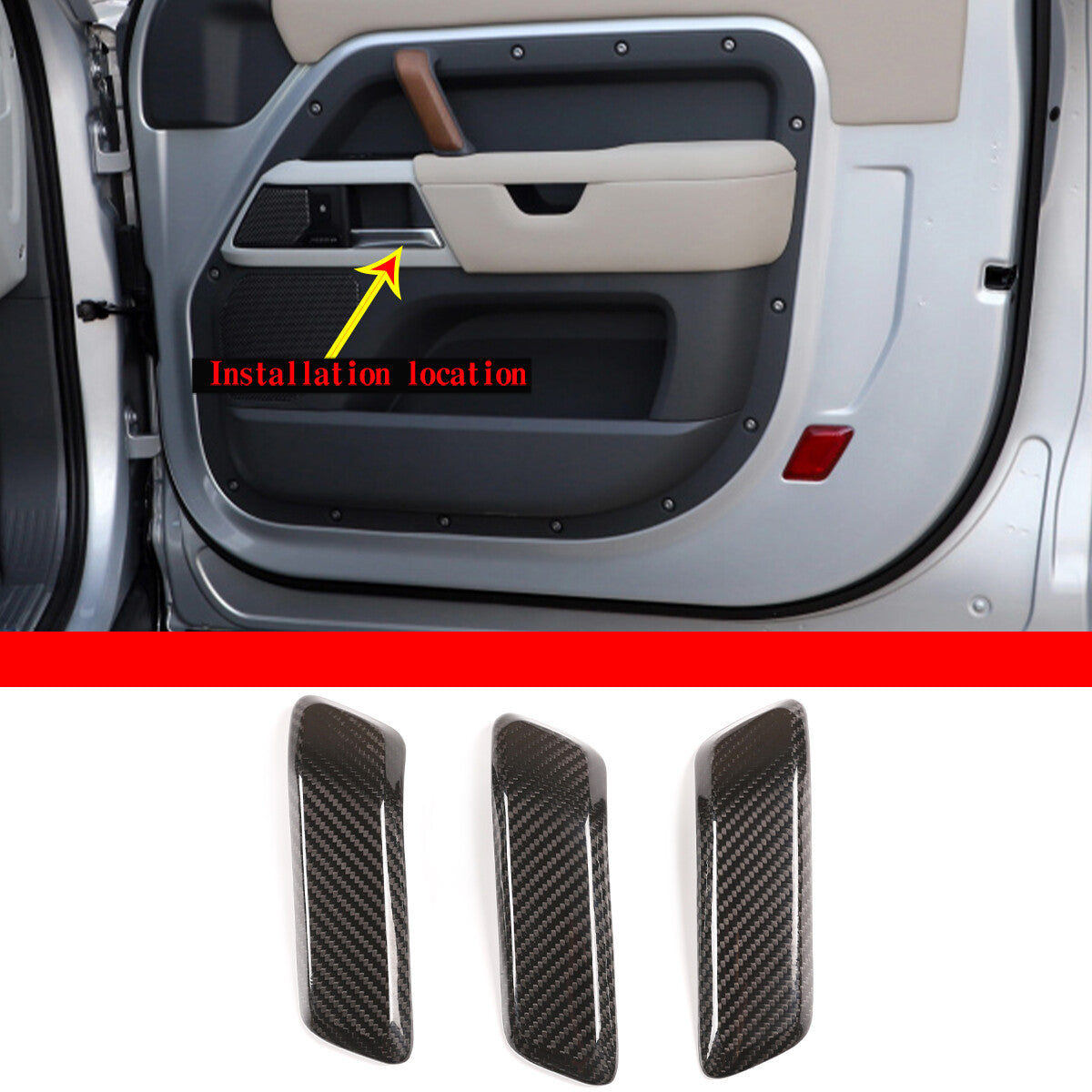 Real Dry Carbon Fiber Full Interior Trim Set For LR Defender 90 110 L663 20-23 17