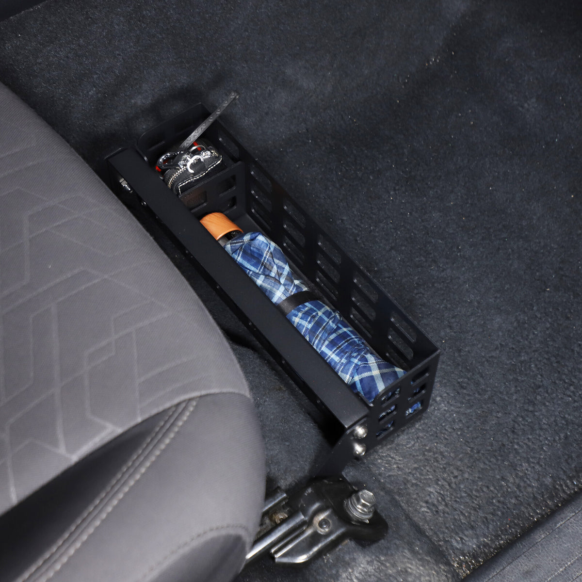 Aluminum Alloy Under Seat Storage Basket Tray For Toyota Tacoma 2016-2022 7