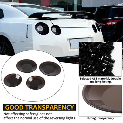 Smoke Black ABS Rear Tail Light Lamp Guard Trim Fit For Nissan GTR R35 2008-2016 21