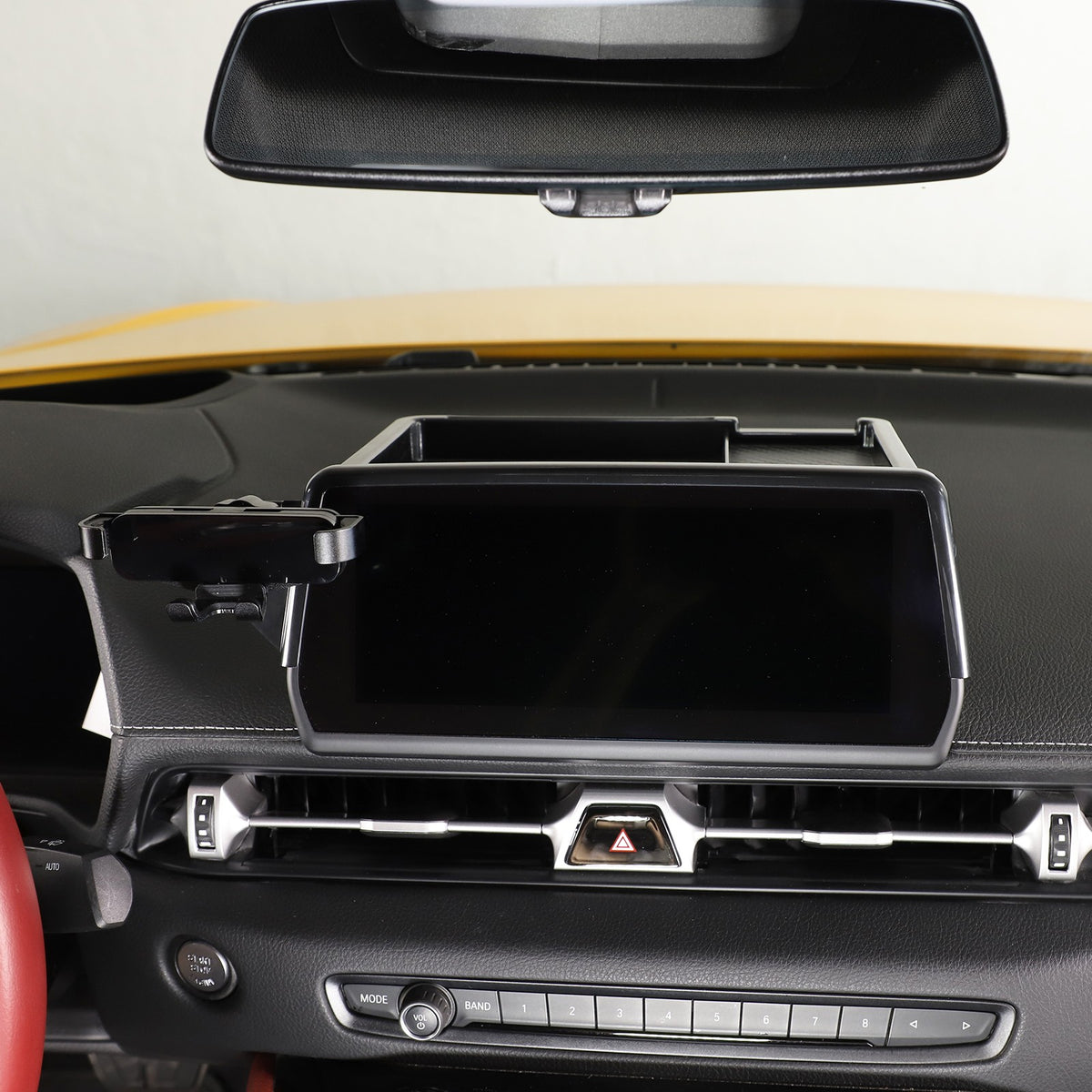 Center Console Screen Rear Phone Mount Storage Box For Toyota Supra A90 2019+ US 16