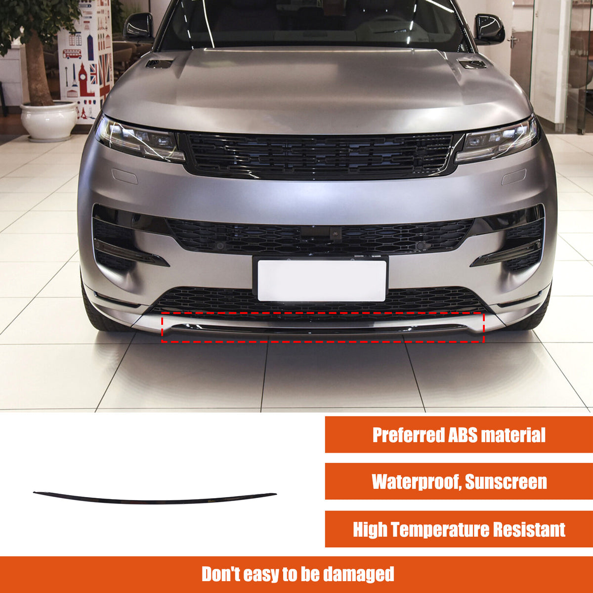 Front Center Bumper Face Bar Trim Molding Step For LR Range Rover Sport L461 23+ 17