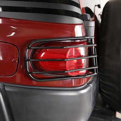 Tail Rear Light Guards Cover Protector for 2007-2021 Toyota FJ Cruiser Black 7