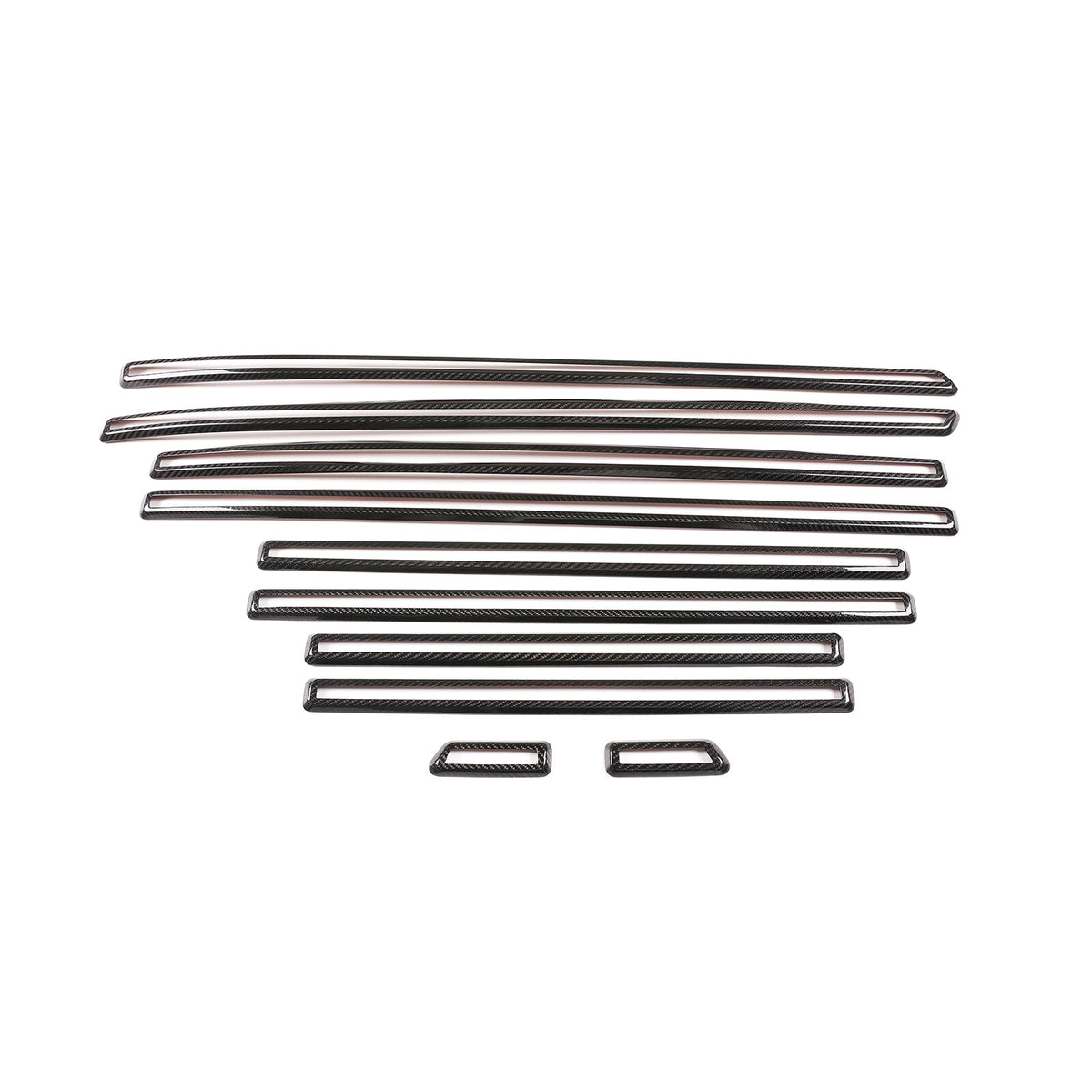 Real Carbon Fiber Side Door Body Molding Trim For Benz G W463 G350 G55 G63 19-21 4