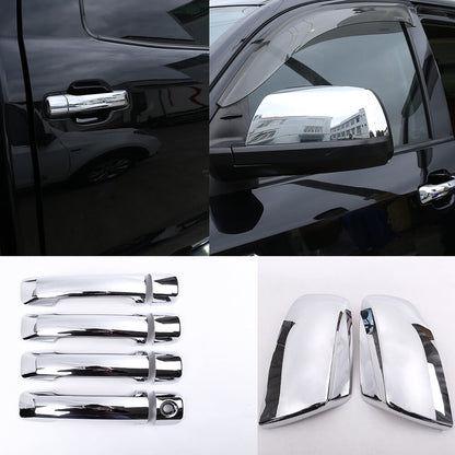 Chrome Side Door Handle Rearview Mirror Cover Trim For Toyota Tundra 2007-2021 1