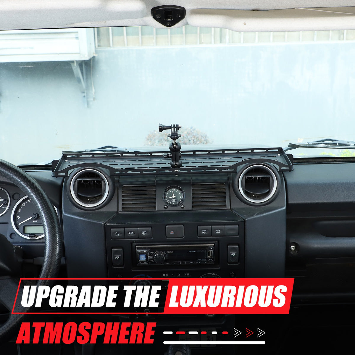 Dashboard Phone Holder Mount Bracket Storage Box Tray For LR Defender L316 04-18 5