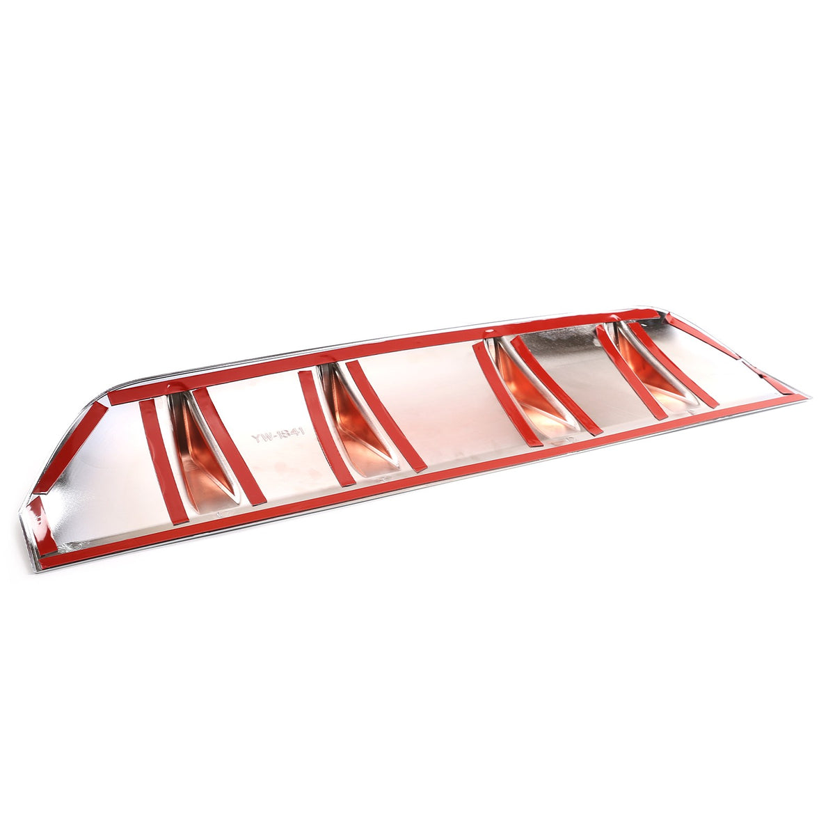 Glossy Silver ABS Rear Bumper Skid Plate For Mercedes-Benz GLC X253 2020-2021 15