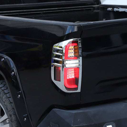 Chrome Taillight Cover Lamp Guard Trim Bezel For Toyota Tundra 2014-21 US 1