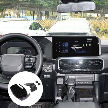Wireless Navigation Screen Phone Mount Holder For Toyota LC250 Prado 2024+ 9