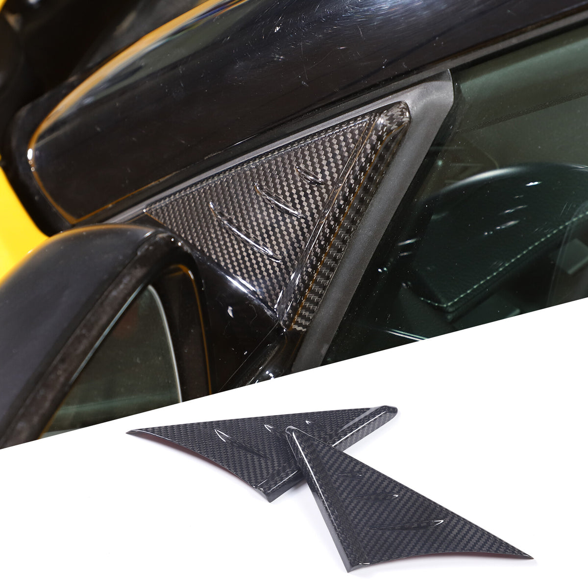 Real Carbon Fiber anti-wind buffeting deflector for Totota Supra MK5 A91 19-24 2