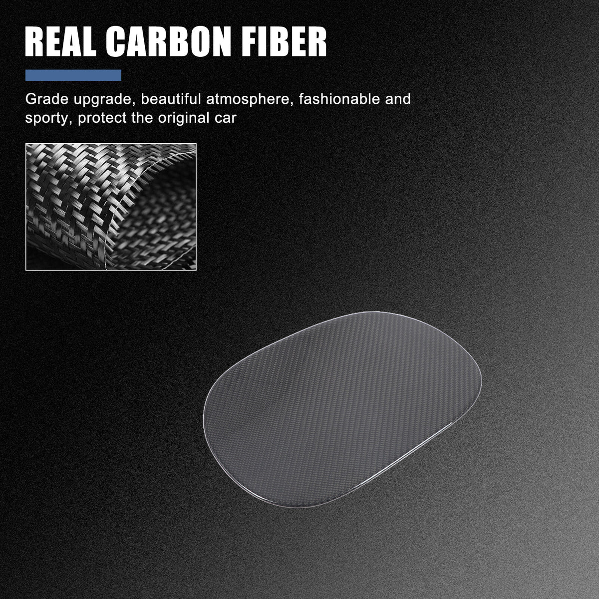 Real Dry Carbon Fiber Fuel Tank Cap Trim Cover For LR Defender L663 2020-25 9