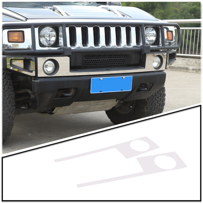 Steel Front Fog Light Decorative Cover Trim For Hummer H2 2003-09 1