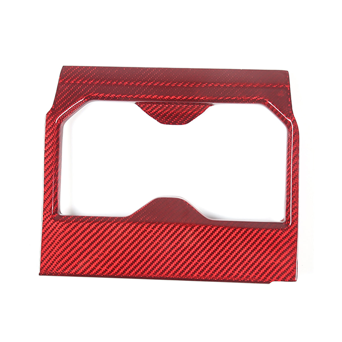 Red Real Carbon fiber Center Front Cup Holder Cover Trim For Toyota Tundra 22-26 10