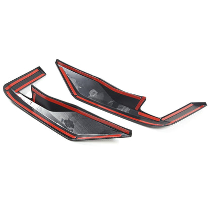 ABS Carbon Fiber Front & Rear Bumper Corner Trim Set For Cadillac Escalade 21-23 18