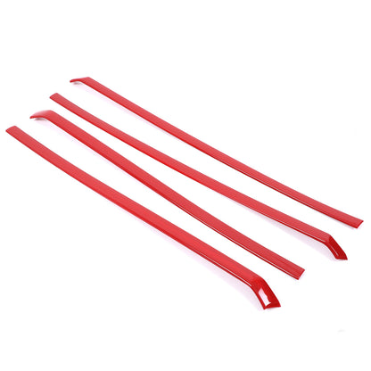Sports Red ABS Interior Door Panel Trim Cover For Toyota Tacoma 2024+ US 12