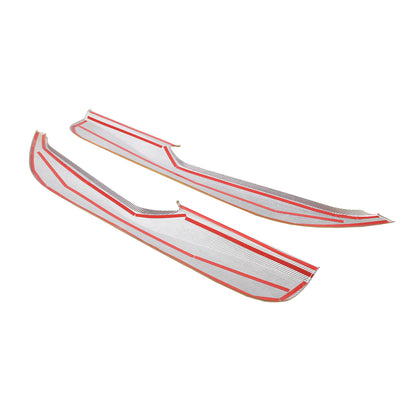 Yellow Carbon Fiber Interior Door Anti-kick Panel Cover Trim For Corvette C8 20+ 15