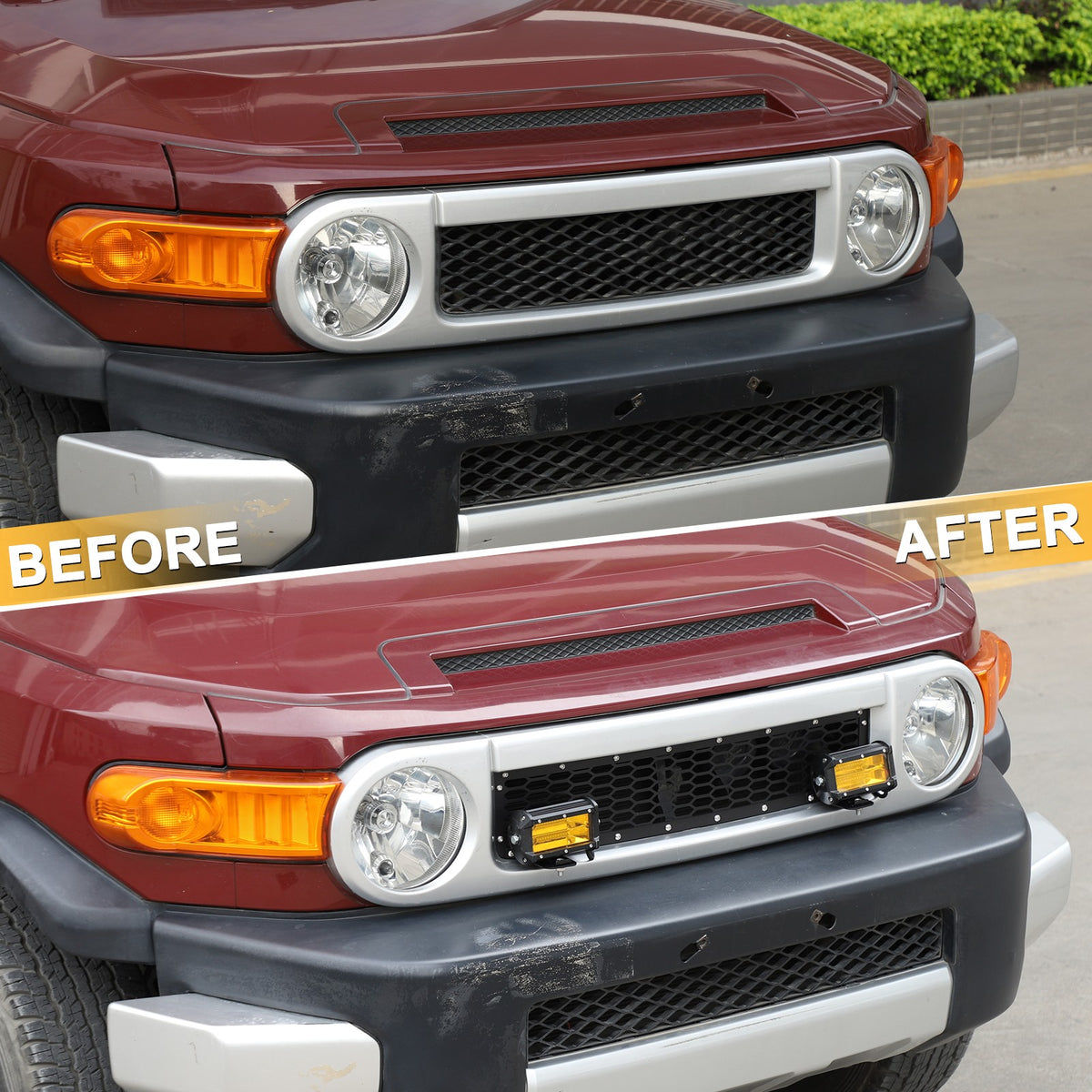 Steel Front Grille Light Mount Bracket For Toyota FJ Cruiser 2007-2021 US 7