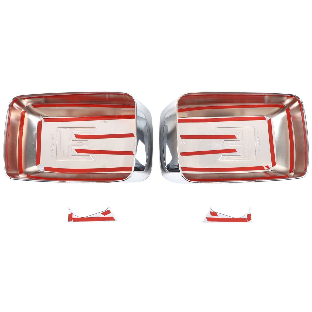 Mech Style Silver ABS Side Mirror Trim Cover For Hummer H3 2005-2009 US 19