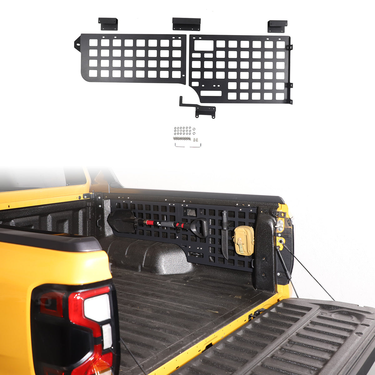 Right Side Tailgate Molle Panel Trunk Bed Storage Organizer For Ford Ranger 24+ 6