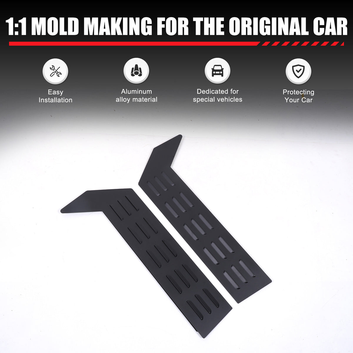 Aluminium Alloy Door Window Air Vents Screen For LR Range Rover Velar 2017-24 9