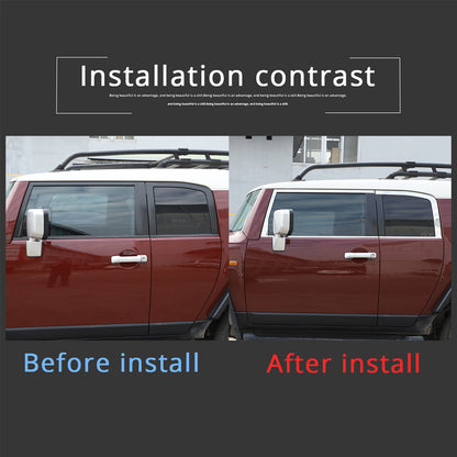 For Toyota FJ Cruiser 07-21 Silver Steel Lower Window Strip Sill Molding Trim US 11