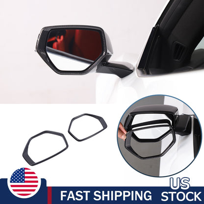 Real Dry Carbon Side View Mirror Bezel For Corvette C8 Stingray Z51 Z06 20-26 US 1