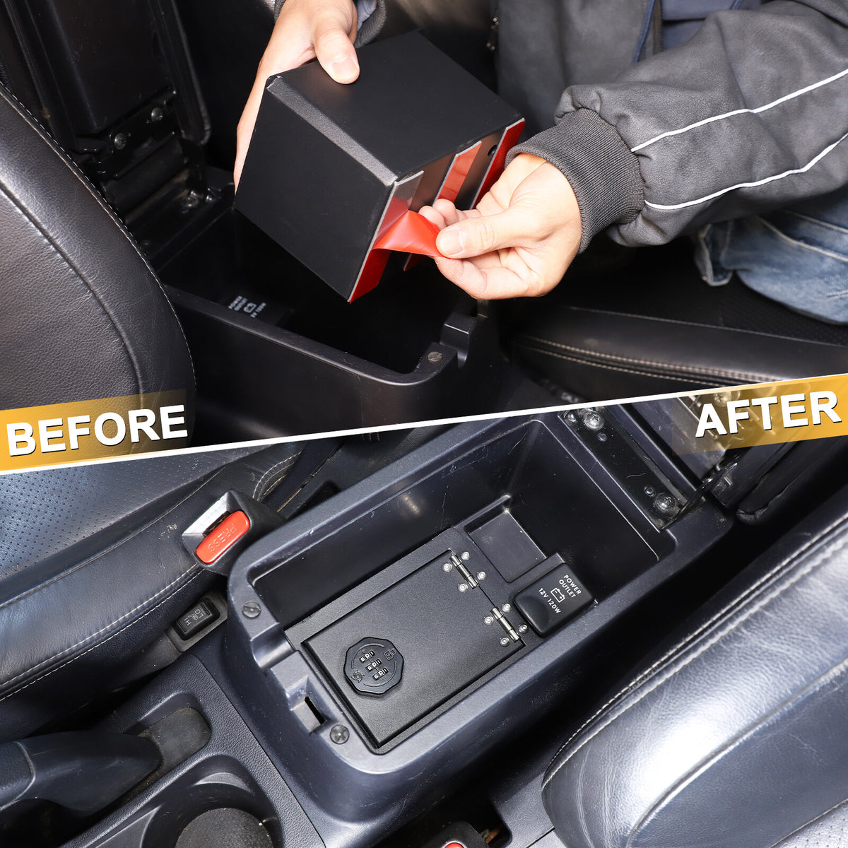 Center Console Safe GUN Storage Lock Box W/ TRAY For Acura RDX 2011-2018 16