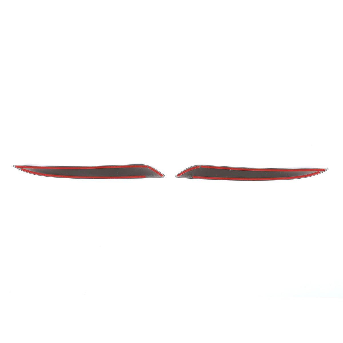 Smoked Black Rear Fog Tail Light Lamp Decor Cover Trim For Tesla Model S 2017+ 12