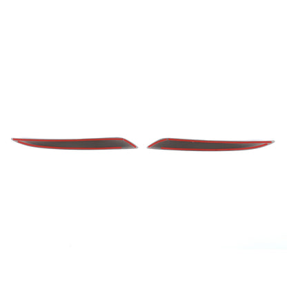 Smoked Black Rear Fog Tail Light Lamp Decor Cover Trim For Tesla Model S 2017+ 12
