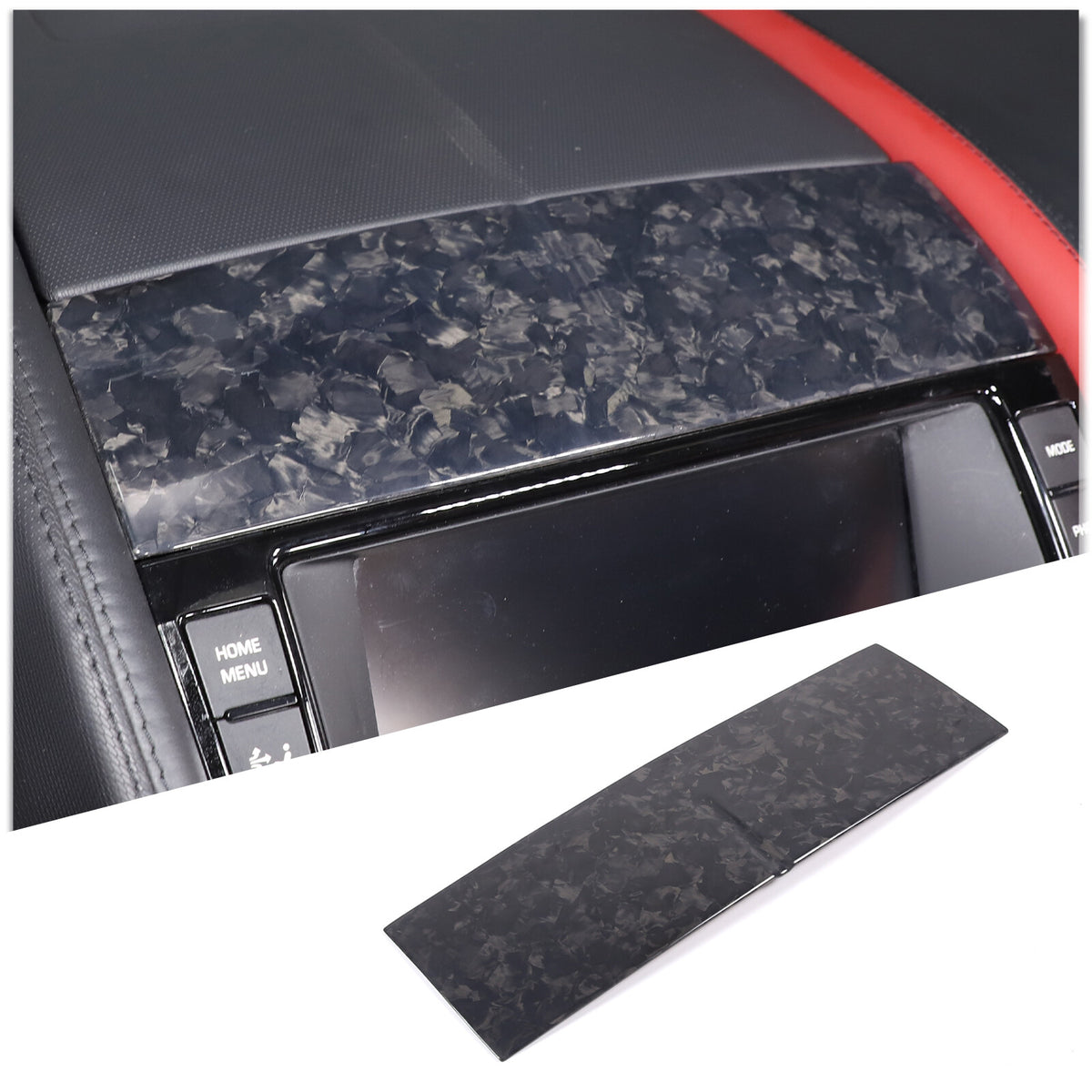 Forged Carbon Fiber Navigation Screen Top Panel For Jaguar F-TYPE 2013-2022 8