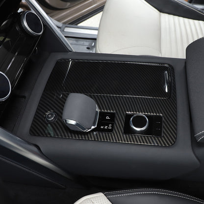 ABS Carbon Fiber Center Gear Shift Cover Trim for Land Rover Discovery 5 20-21 5