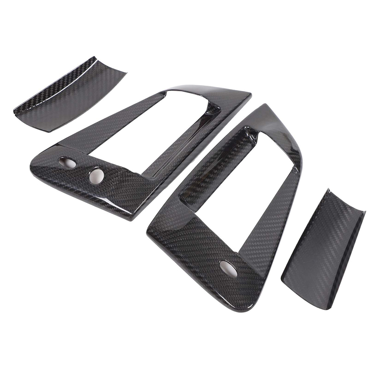 Real Carbon Fiber Exterior Door Handle Cover Bezel For Nissan 370Z Z34 2009-20 16