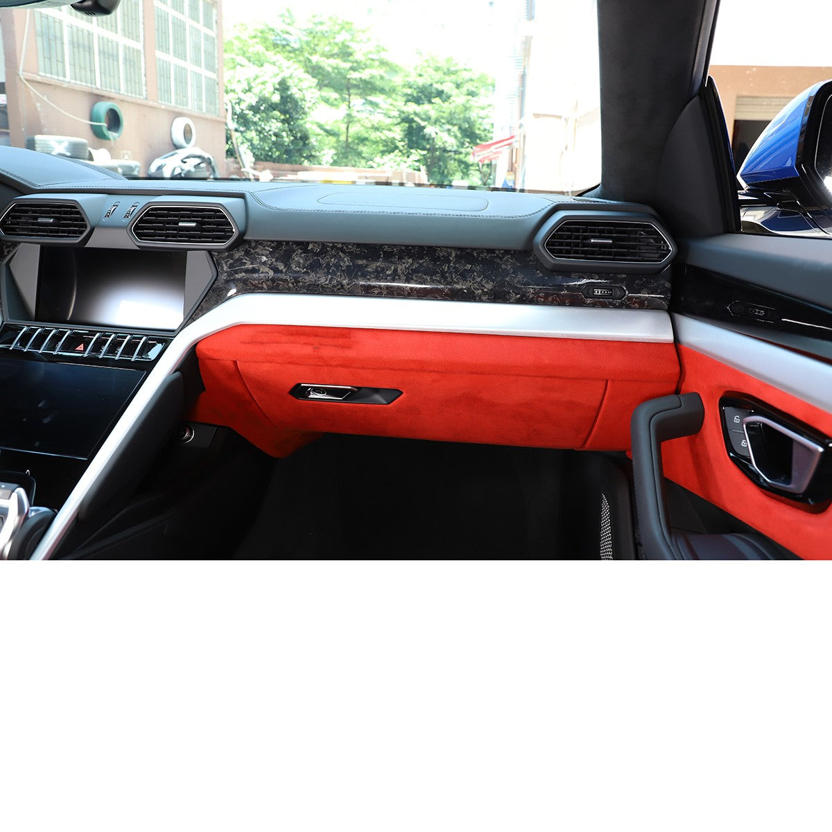 Forged Real Carbon Front Dashboard Strip Trim For Lamborghini Urus 2018-23 US 2