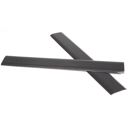 Real Carbon Fiber Car Door Sill Protector Step Trim For Tesla Model S 2023-24 5