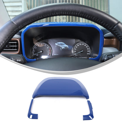 ABS Blue Center Dashboard Cover Trim for Ford Maverick 2022+ 11