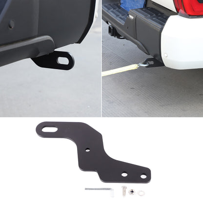 Black Rear Bumper Tow Hook Rescue Recovery Kits For Toyota Tundra 2022+ 2