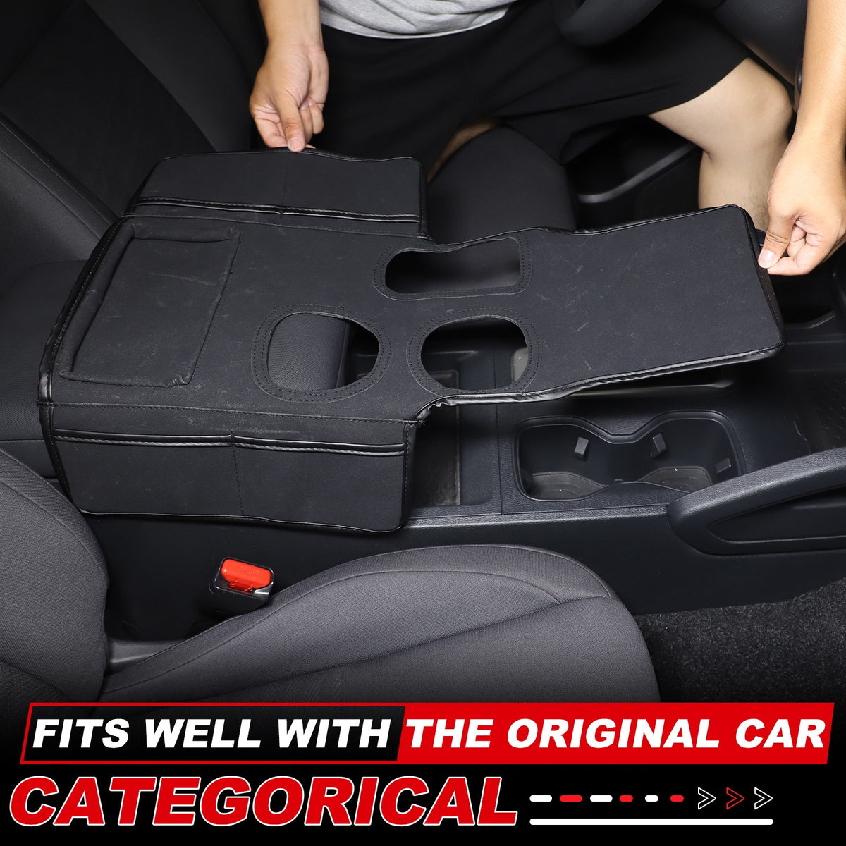 Black Center Console Cover Trim For Nissan Frontier 2022+ US 9