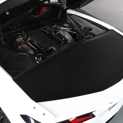 Black Cargo Cover Shield Rear Trunk Protect Shade For Corvette C8 2020-2026 8