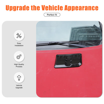 Glossy Black Hood Engine Air Vent Cover Trim For Toyota Tacoma 2015-2022 US 21