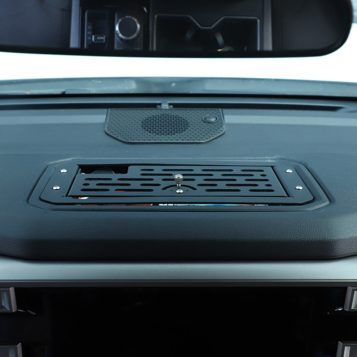 Black Alloy Dashboard Storage Box Interior Trim Cover For Toyota Tundra 22-26 12