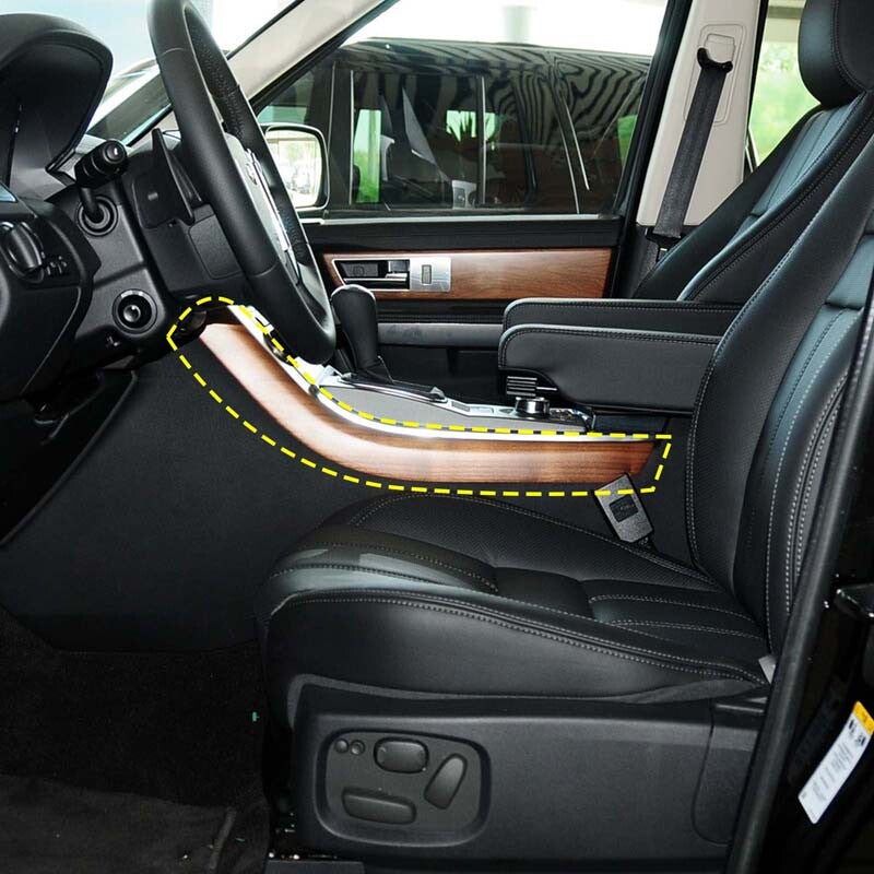 Silver Center Gear Shift Side Strip Trim For LR Range Rover Sport L320 2005-2013 10