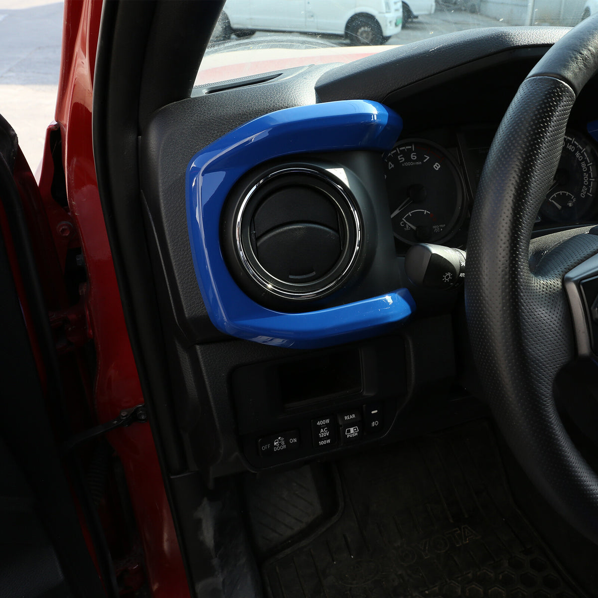 Blue ABS Dashboard Decoration U Shape Trim For Toyota Tacoma 2016-2023 US 5