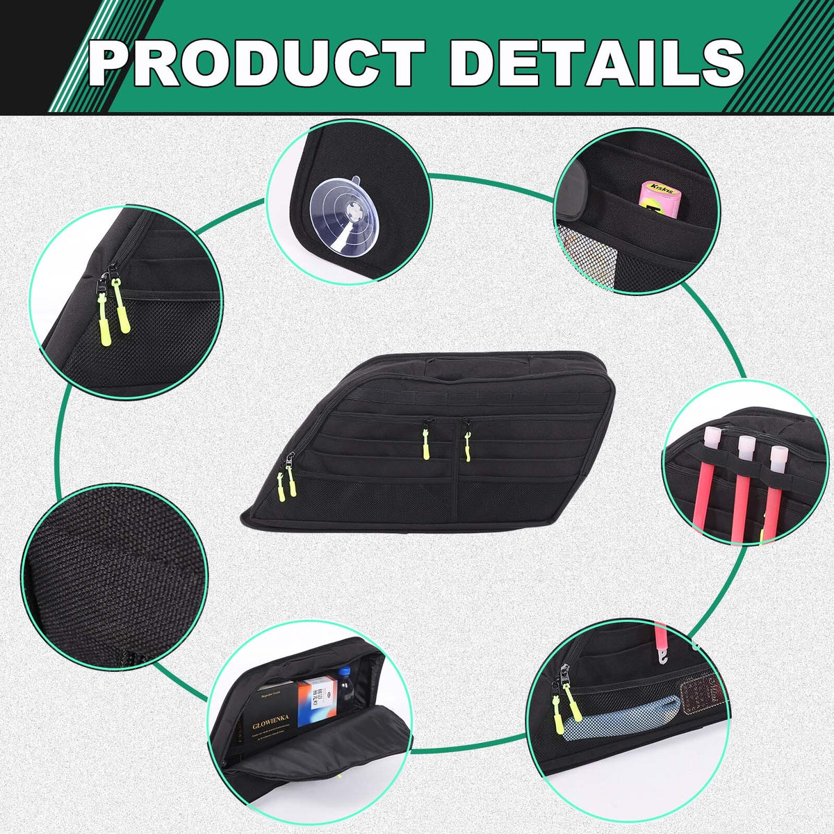 Rear Trunk Side Storage Bag Pockets Organizer For Range Rover Vogue L405 2018-22 15