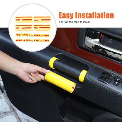 Yellow Interior Door Panel Handle Cover Trim For Toyota FJ Cruiser 2007-2021 US 5
