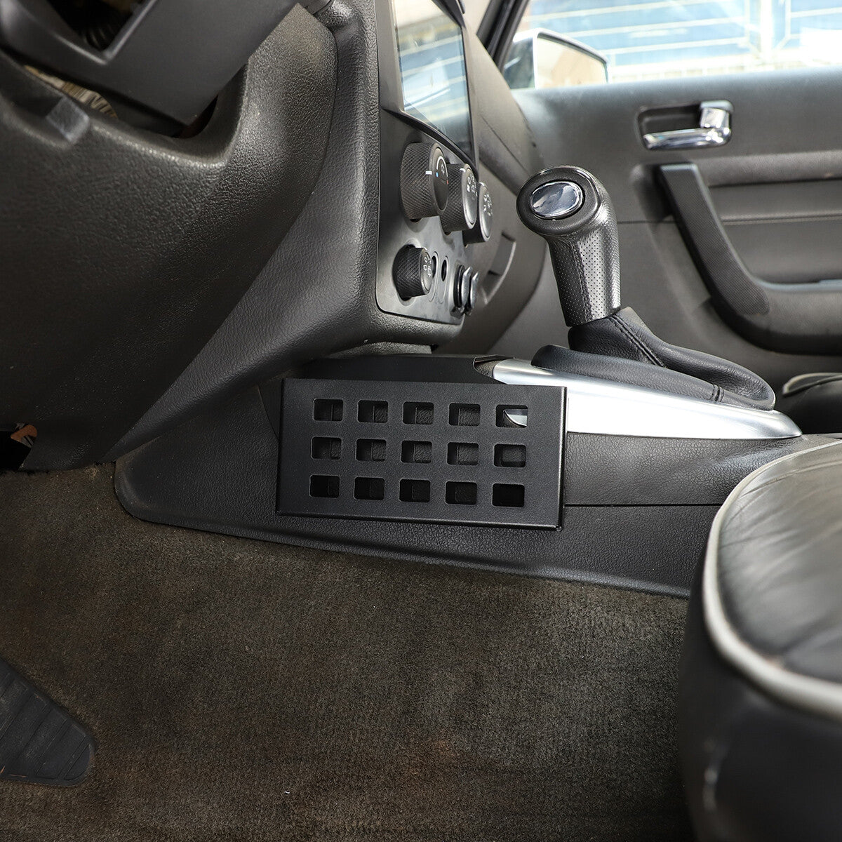 Black Interior Gear Shift Storage Box Two Baskets Trim For Hummer H3 05-07 4
