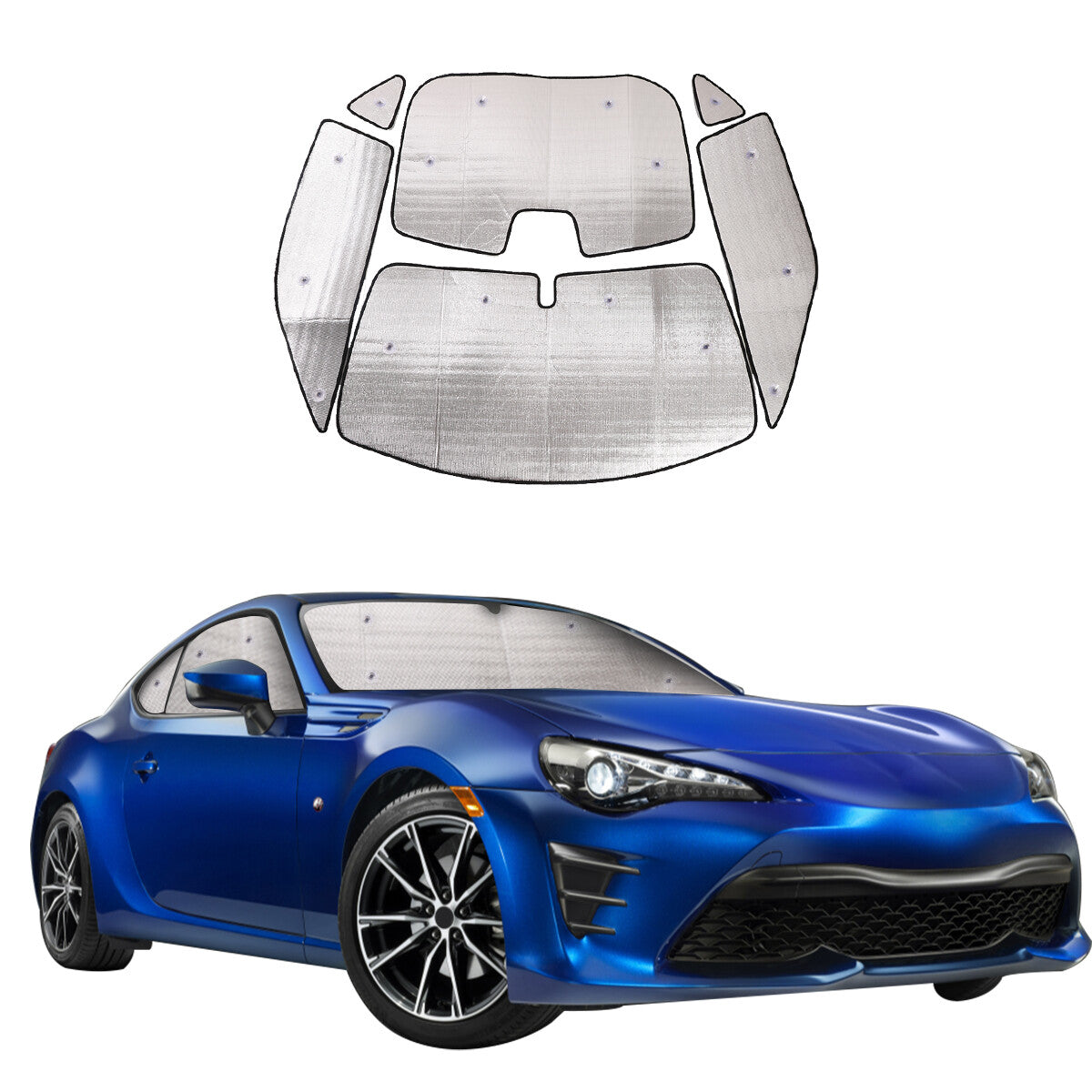 Car Full Window Sunshade Cover Shades Sun Visor For Toyota 86/Subaru BRZ 2012-21 1